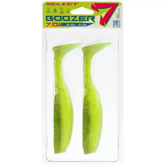 Силікон Select Boozer SE 7" #241 (2 шт / уп), Длина силикона: 7" (17.5 см), Расцветка силикона: 241, фото , изображение 2
